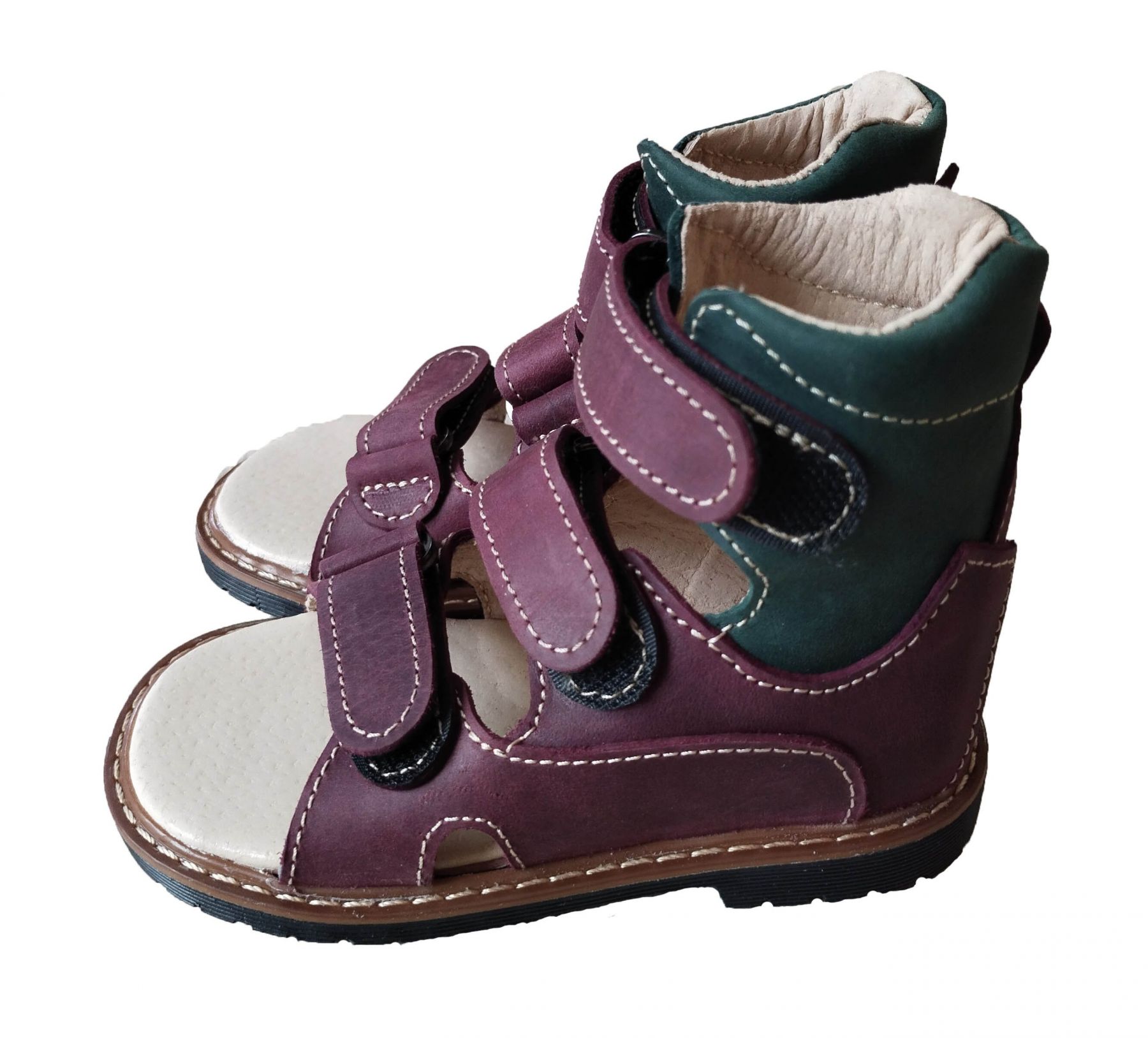 ortopedicheskie-sandalii-s-supinatorom-footcare-fc-113-bordovo-zelenye-39415931299692